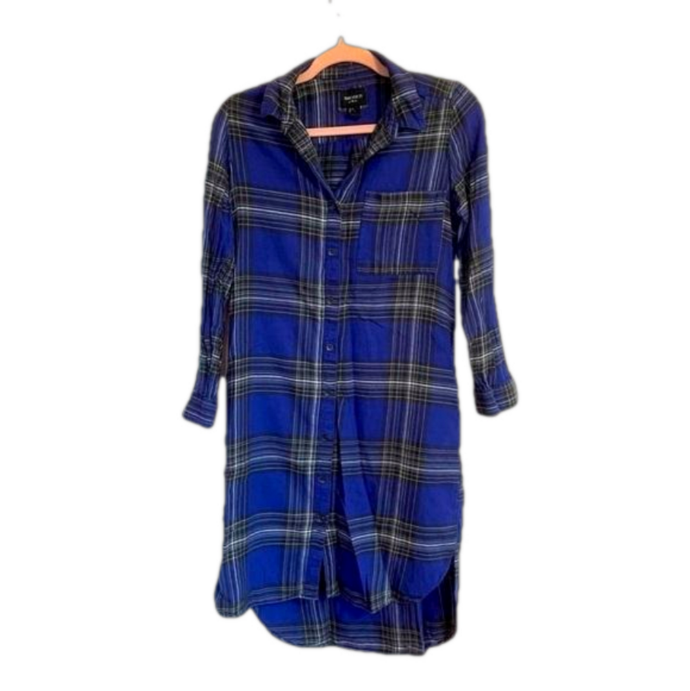 FOREVER 21 Plaid Long Button Down